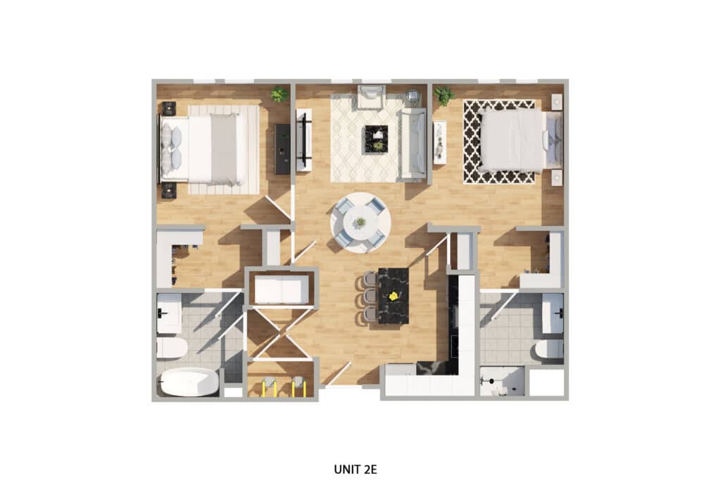 2 E 2 Bed | 2 Ba 1014 Sq. Ft $1393